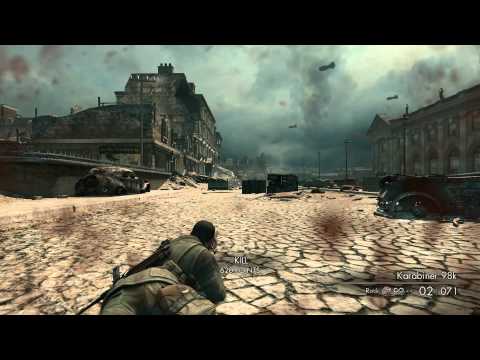 Sniper Elite V2 Gameplay - Perfect Sniping