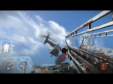 Fallout 4 - Big Boy vs. Vertibird fail