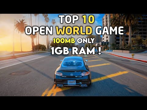 Top 10 Open World Games Under 100MB 1GB RAM/Dual Core Without Graphics Card 2022