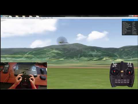 Basic flight training on Real Flight 9 with a RC Helicopter