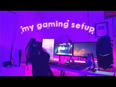 Re-doing my gaming setup + room tour!
