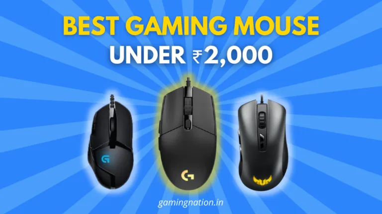 best gaming mouse under 2000 like Logitech, corsair