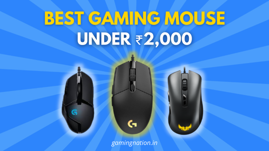 Best Gaming Mouse Under ₹2,000 in India (2026): Best Value Picks 11 best gaming mouse under 2000 like Logitech, corsair