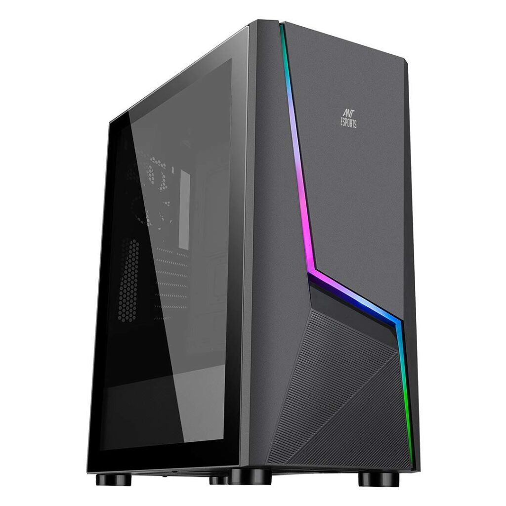 Ant-Esports-ICE-130AG-gaming-cabinet-under-3000-with-transparent-side-panel