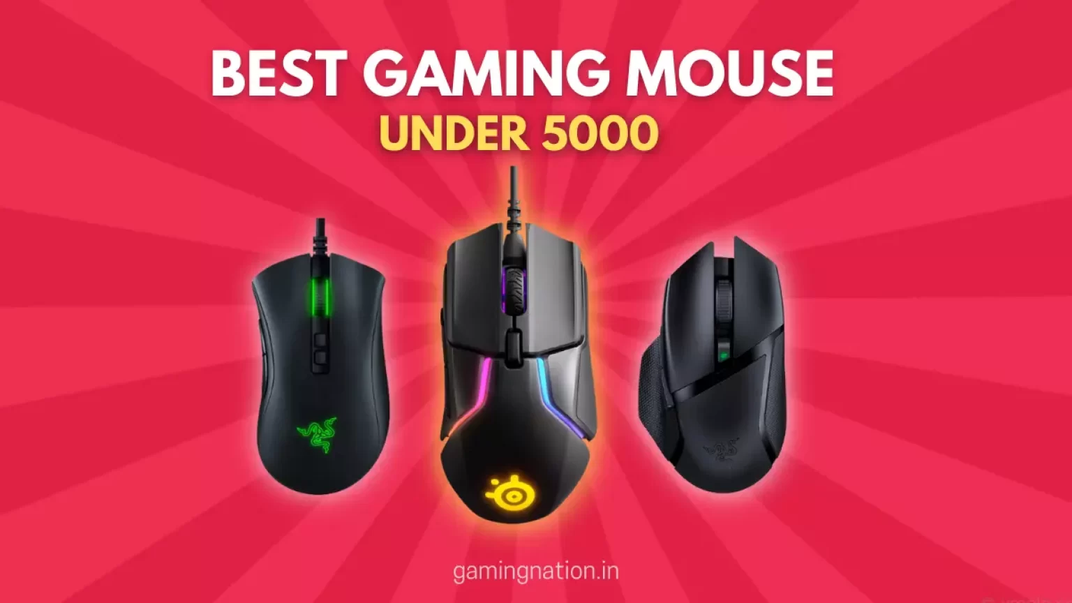Best Gaming Mouse Under ₹5,000 in India (2026): 4 Tested Picks, Wireless + Wired 11 Best Gaming Mouse Under 5000