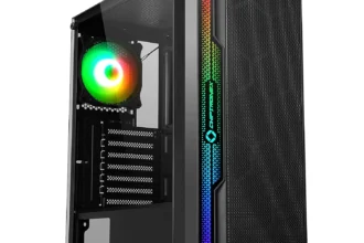 CHIPTRONEX Thunderstorm X1 Mid Tower ATX Gaming Cabinet with RGB Strip Tempered Glass