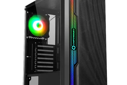 CHIPTRONEX Thunderstorm X1 Mid Tower ATX Gaming Cabinet with RGB Strip Tempered Glass