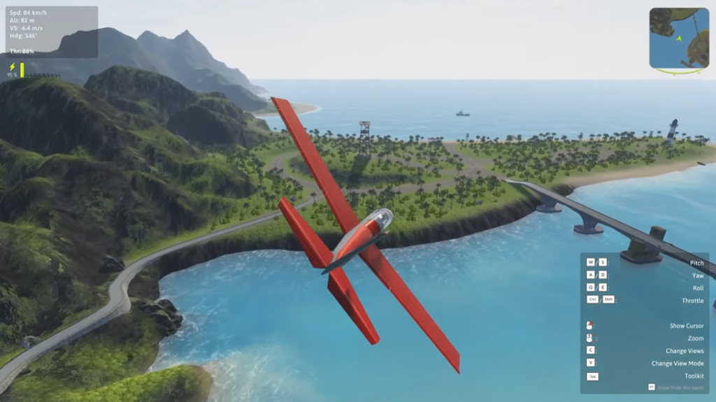 Balsa Model Flight Simulator