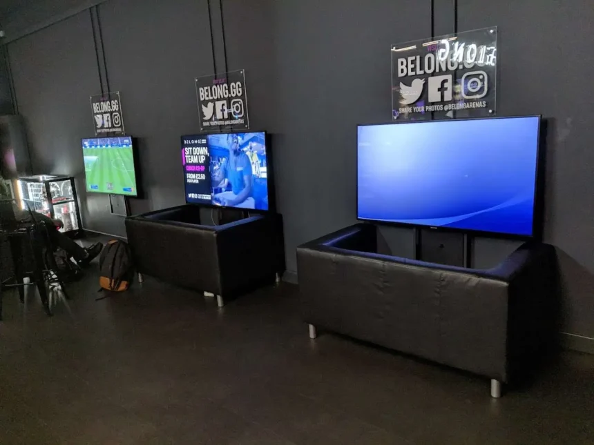 Best Gaming Cafes in London (2026): Prices, PC Specs & Areas 21 Belong Stratford - Best Gaming Cafe near London E20 1EN