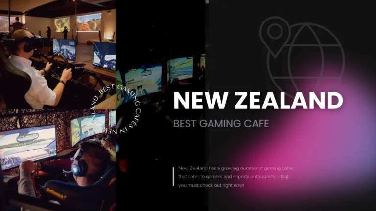 Gamers enjoying racing simulators at a