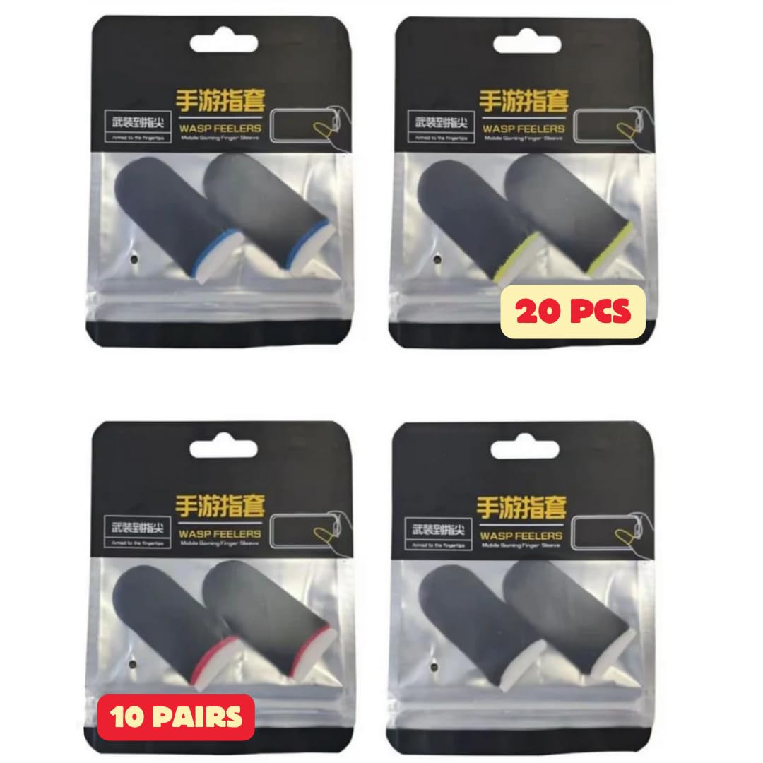Suffix Retail Gaming Finger Sleeves 10 Pair 20 Piece Pack