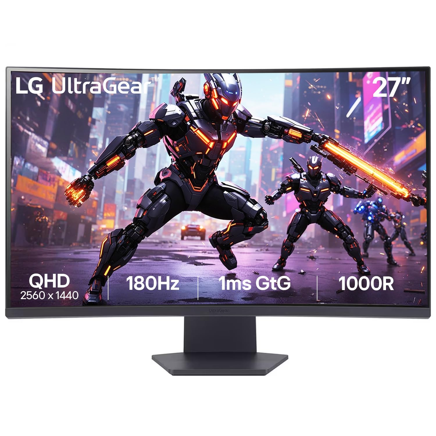 LG 27GS60QC-B 27-inch QHD curved gaming monitor