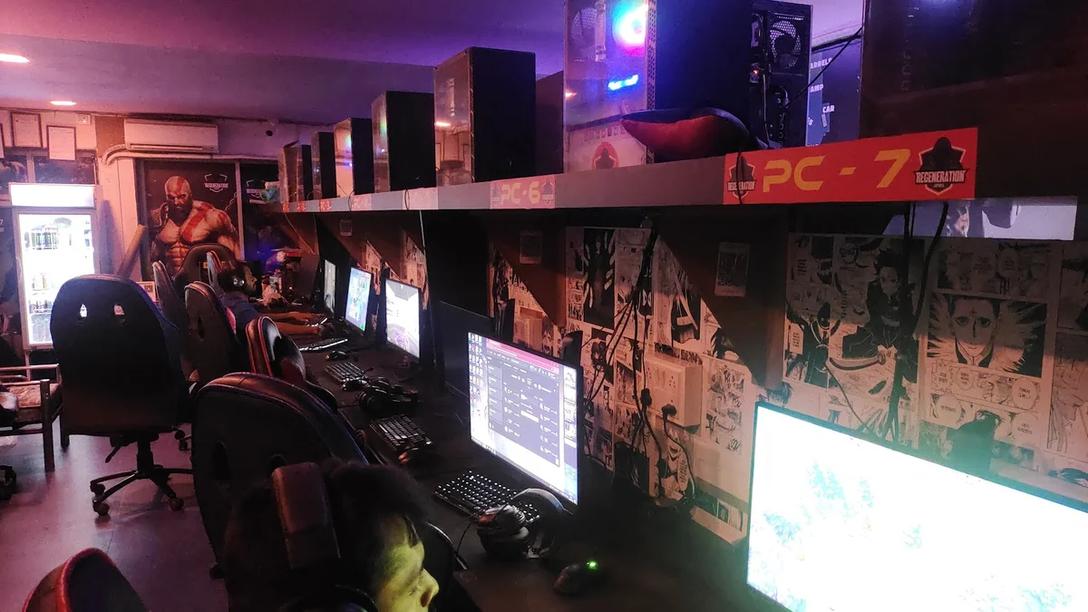Base1 Gaming Esports Cafe Kharghar Navi Mumbai interior