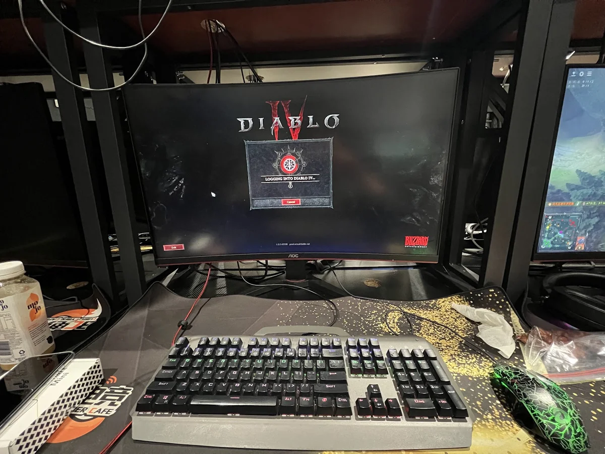 Cubic Cyber Cafe Sydney Mascot interior gaming setup