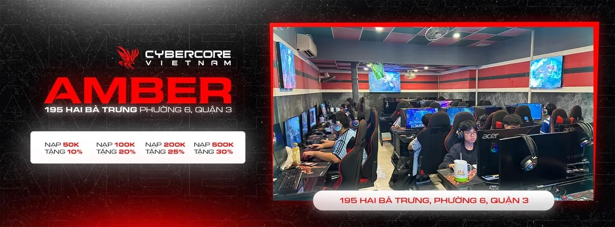 CyberCore Gaming Hai Ba Trung Ho Chi Minh City interior gaming setup