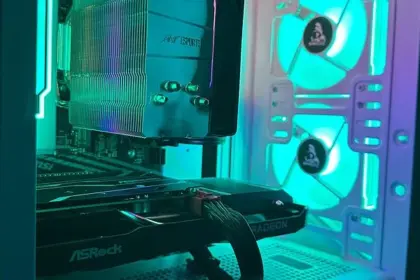 GGwellplayed gaming cafe Pune RGB gaming rig with ASRock RTX GPU and RGB fans
