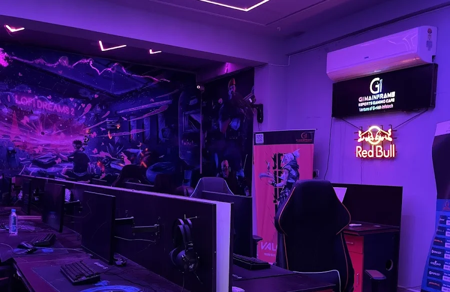 GI Mainframe Esports Gaming Cafe Indore interior