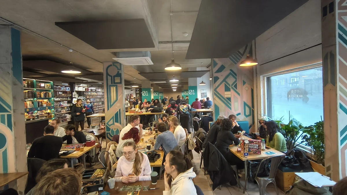 Good Game Cafe Cardiff interior PC gaming setup