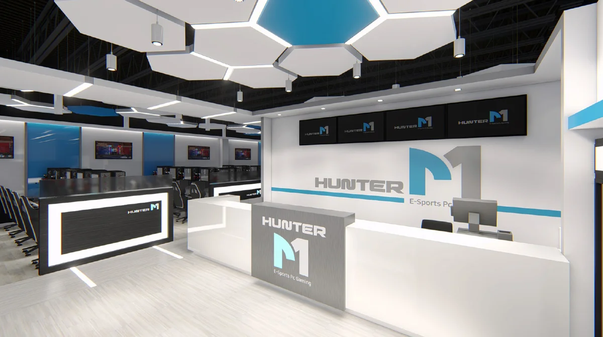 HunterM Gaming Center Washington DC interior gaming setup