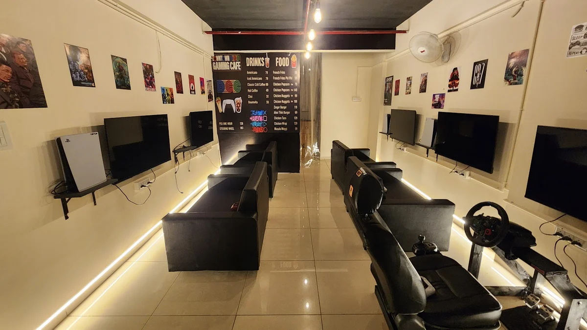 Oblivion Gaming Cafe Satellite Ahmedabad interior