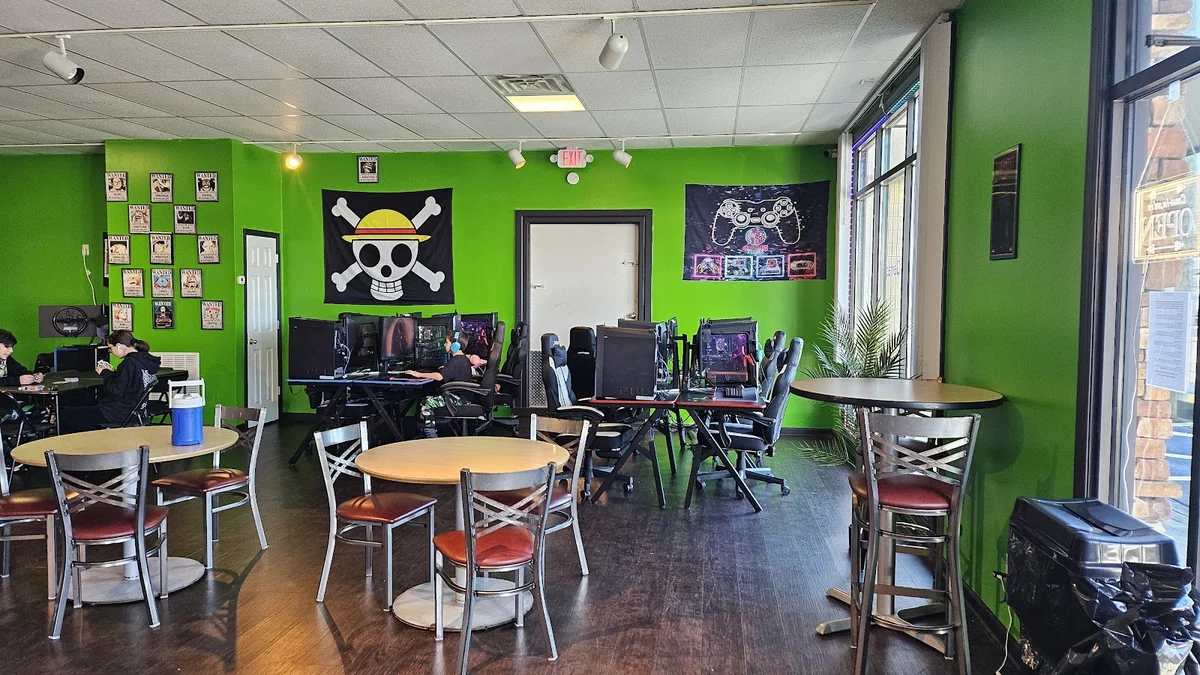 Out of Mana Cyber Cafe Seattle interior gaming setup
