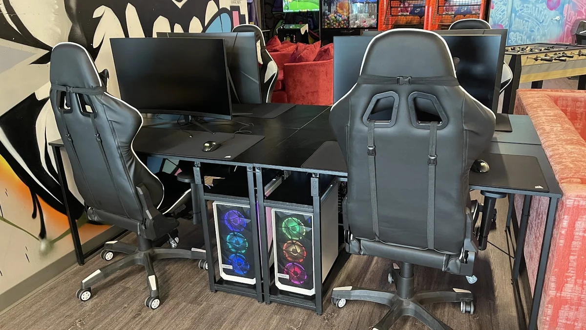 PC Gaming Cafe Calgary interior gaming setup