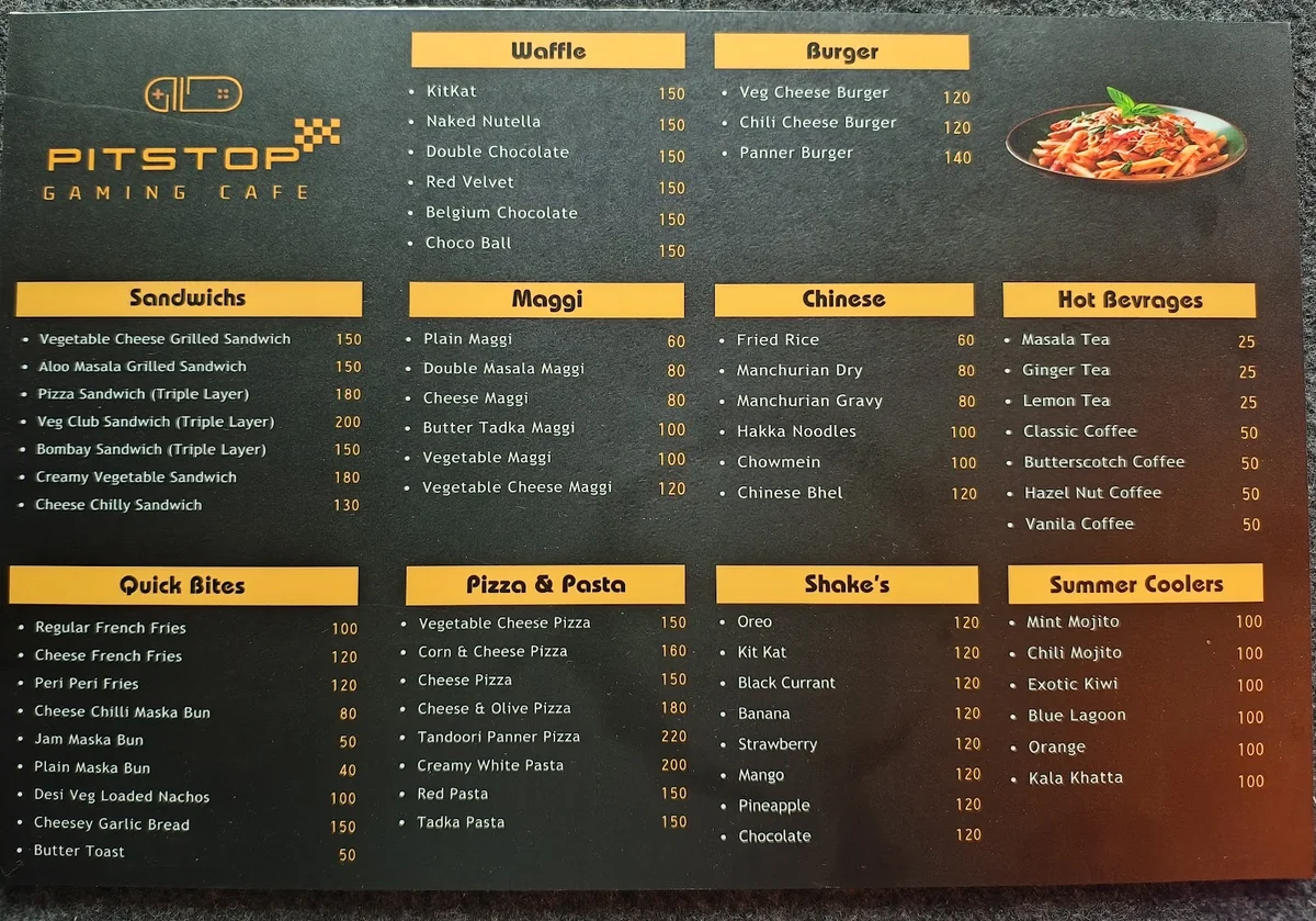 Pitstop Gaming Cafe Chandkheda Ahmedabad interior