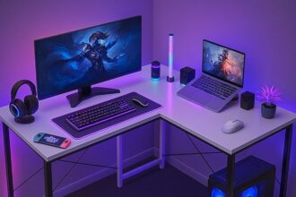 Callas L Shaped Gaming Desk