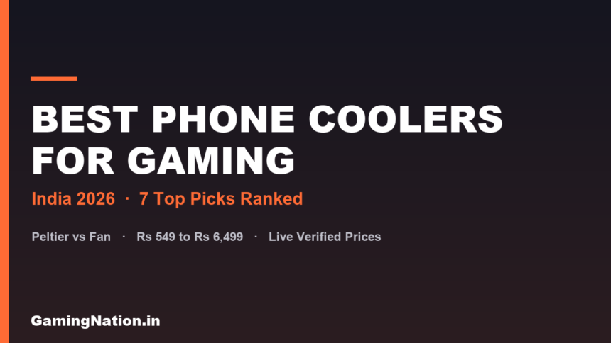 Best phone cooler for gaming in India 2026