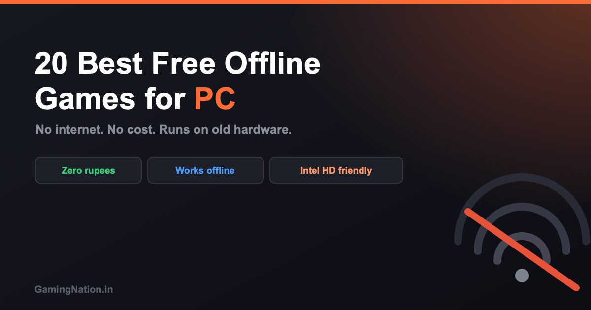 20 Best Free Offline Games for PC (2026) No Internet, No Cost 12 20 best free offline PC games that need no internet