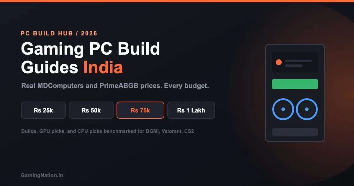 Gaming PC build guides India for every budget