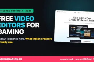 Free video editing software for gaming videos in India 2026 cover