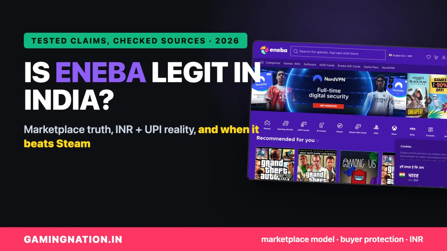 Is Eneba legit in India 2026 review cover
