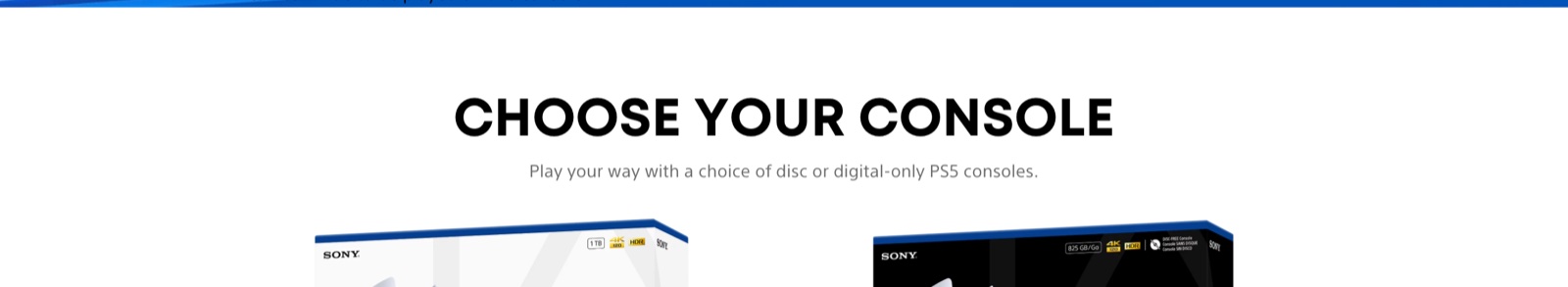 PS5 Pro in India (2026): Import It Now, Wait for Launch, or Just Buy the Slim? 20 Sony India choose your console section offering PS5 Slim disc and digital models