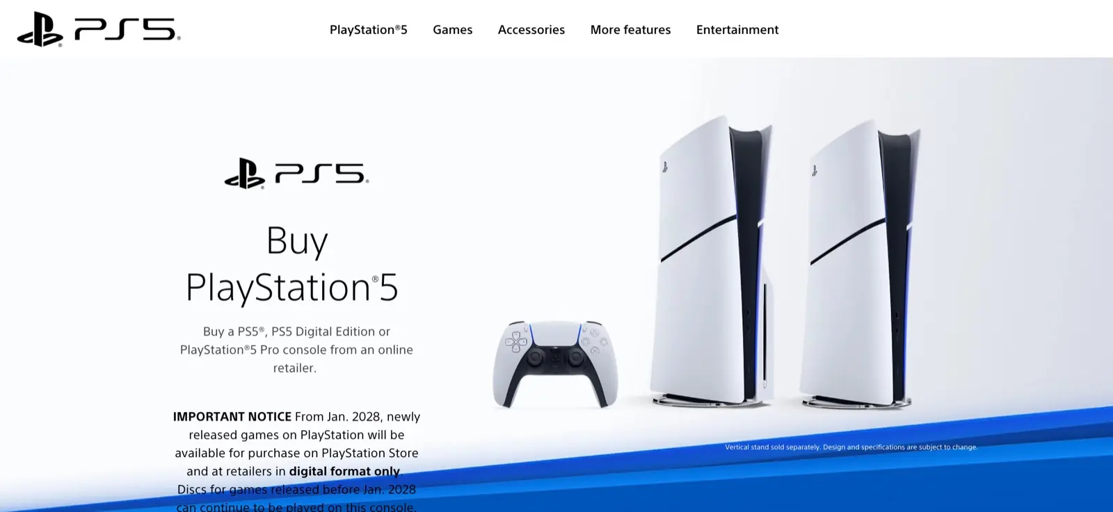 PS5 Pro in India (2026): Import It Now, Wait for Launch, or Just Buy the Slim? 17 Sony India buy page mentioning PS5 Pro with the January 2028 digital only notice