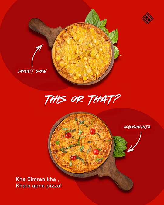 Pizzas from the Gritty cafe menu, December 2025