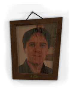Framed portrait of Massimo Origano