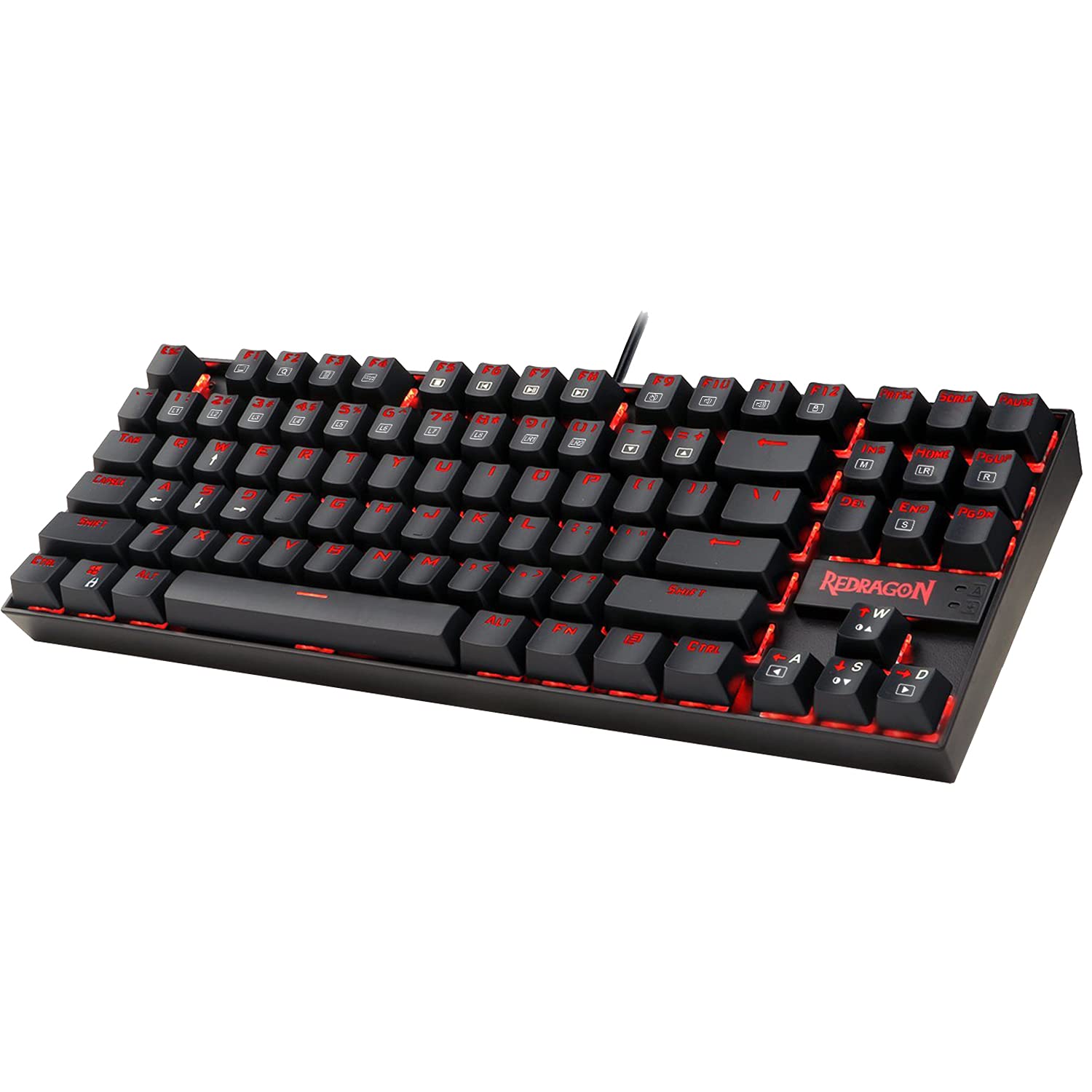 Redragon K552 Kumara TKL mechanical keyboard with Outemu Blue switches