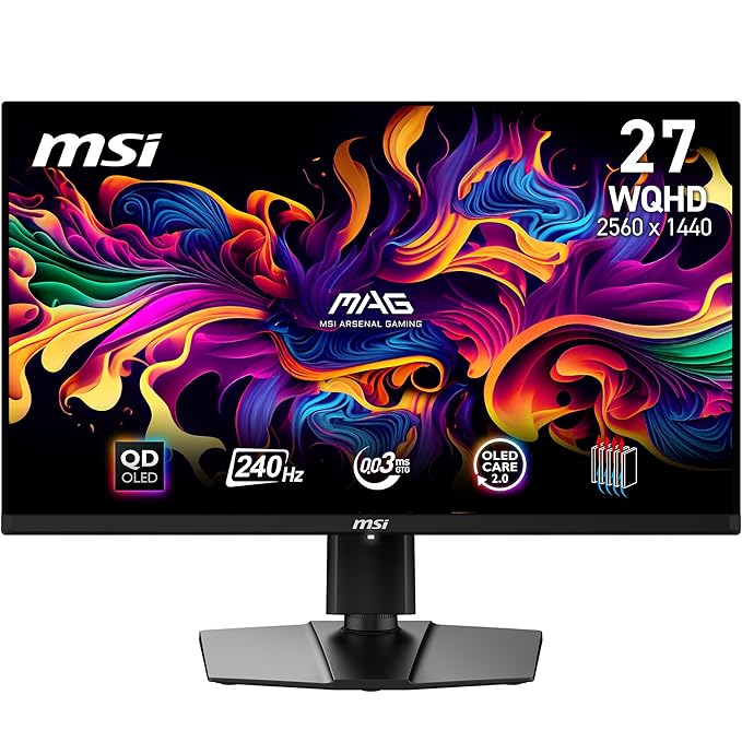 Best Gaming Monitor Under ₹60,000 in India (2026): OLED & Top IPS 16 MSI MAG 271QPX QD-OLED E2 gaming monitor