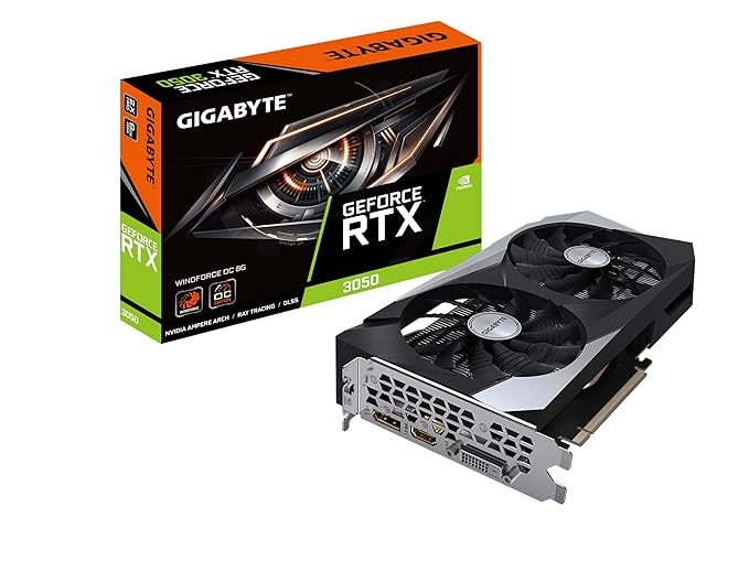 Best Graphics Card Under 30000 India 2026: RX 7600 XT vs RTX 4060 18 GIGABYTE GeForce RTX 3050 WINDFORCE OC 8G graphics card