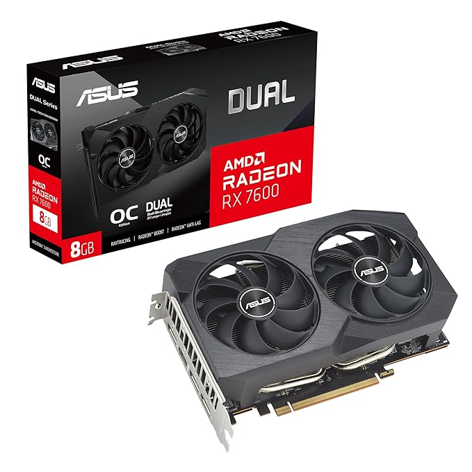 Best Gaming PC Build Under 75000 India 2026: 1080p High Build 23 ASUS Dual Radeon RX 7600 8GB