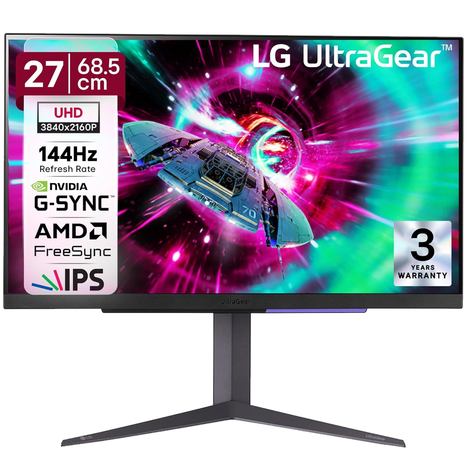 LG 27GR93U UltraGear 4K 144Hz IPS Gaming Monitor