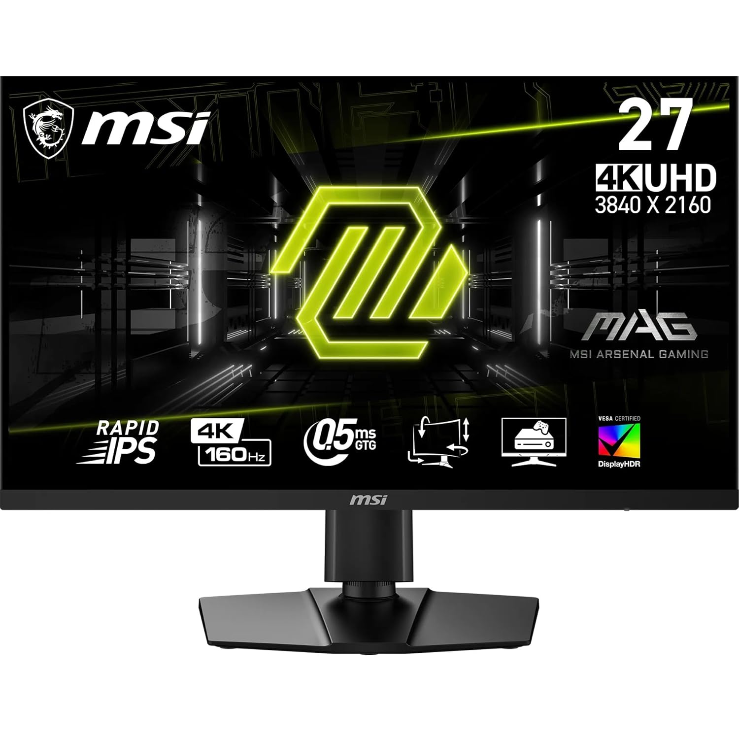 MSI MAG 274UPF E2 27 Inch 4K 160Hz Rapid IPS Gaming Monitor