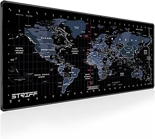 Best Gaming Mousepad Under 1000 in India (2026): Control and Speed 25 STRIFF World Map Extended Mousepad