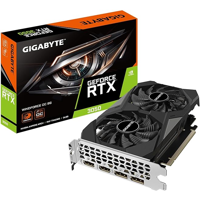 Best Graphics Card Under 30000 India 2026: RX 7600 XT vs RTX 4060 19 GIGABYTE GeForce RTX 3050 WINDFORCE OC 6G graphics card