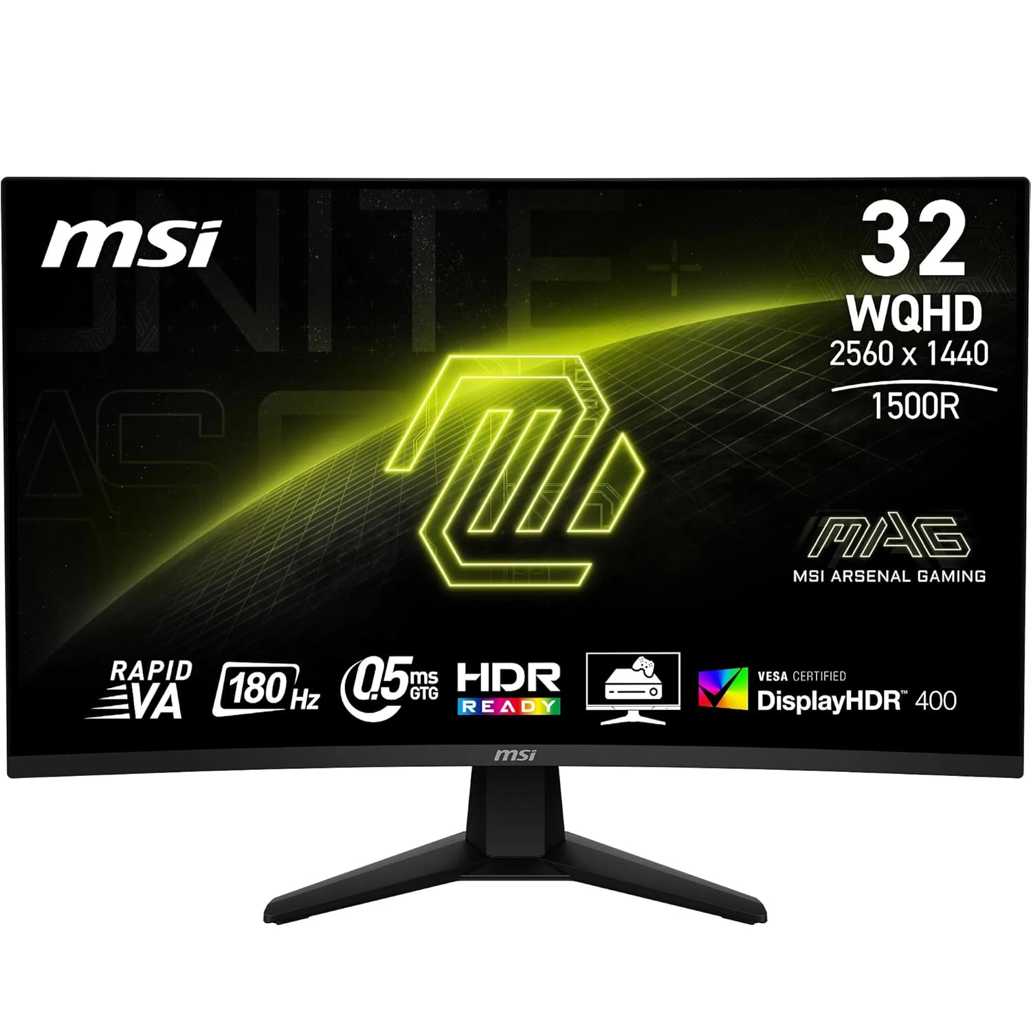 MSI MAG 32CQ6F 32 Inch QHD 180Hz Curved VA Gaming Monitor