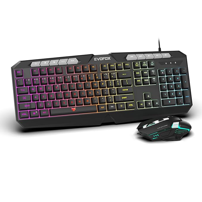 EvoFox Deathray V2 Combo gaming keyboard and mouse combo