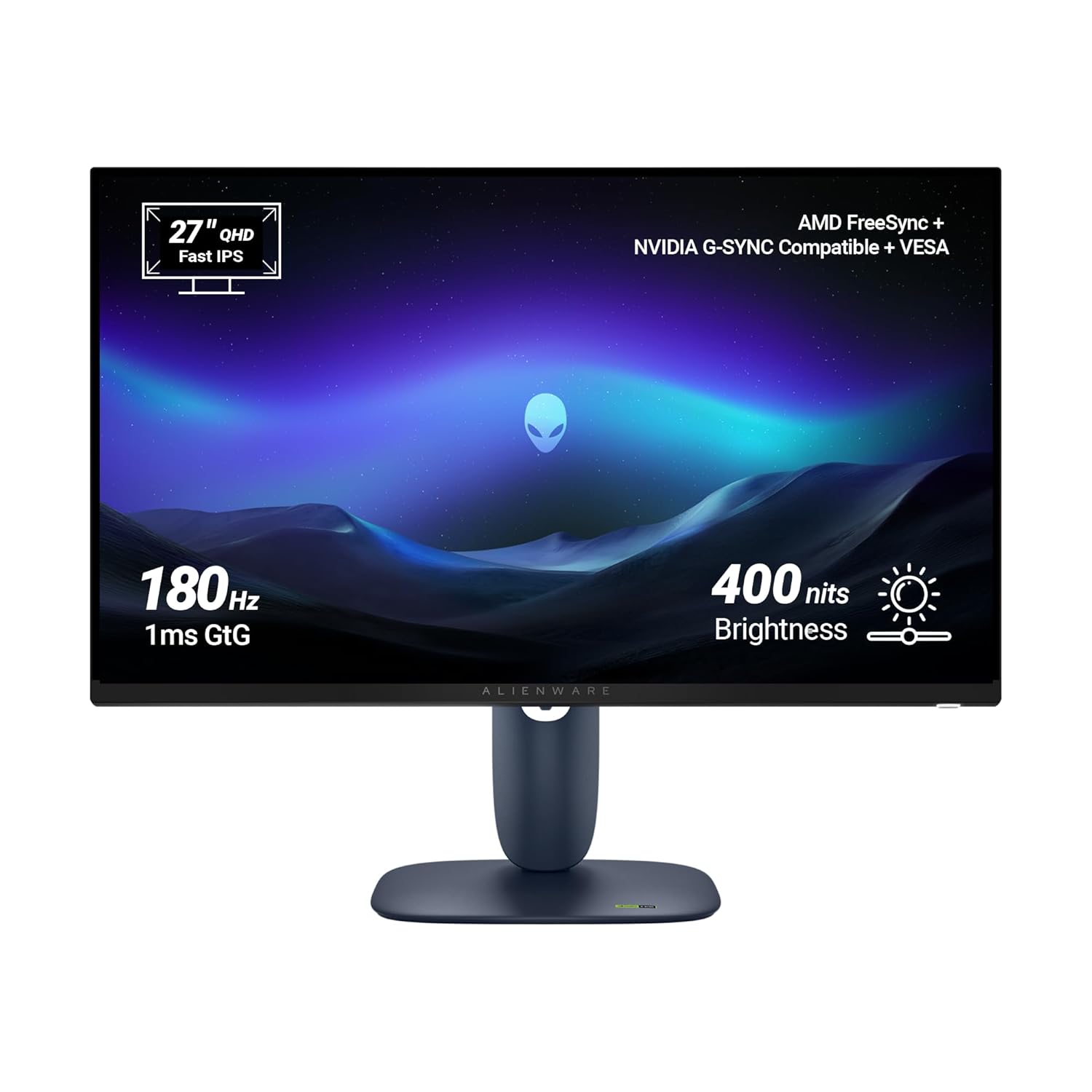 Alienware AW2725DM 27 Inch QHD 180Hz Fast IPS Gaming Monitor