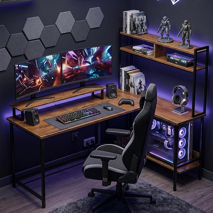 Best Gaming Desk Under 10000 in India (2026): Tested Picks 21 Klaxon L-Shaped Desk